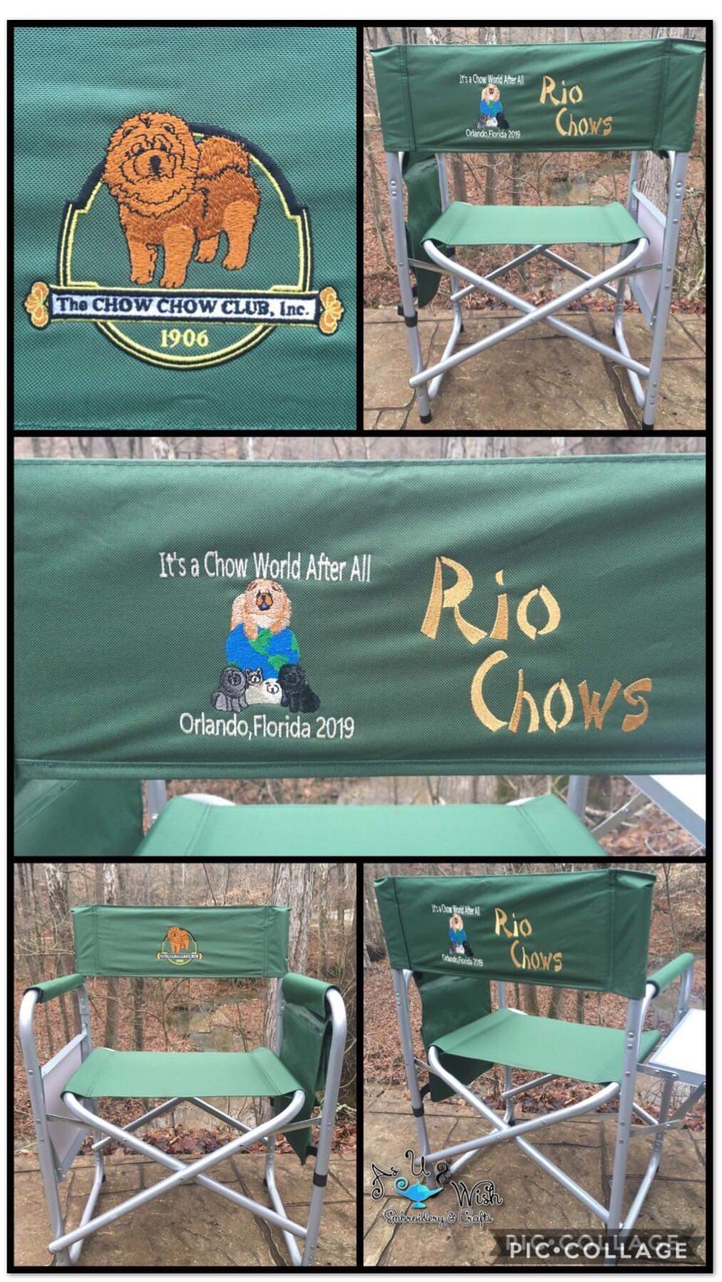 2019 National Specialty Embroidered CCCI Chair